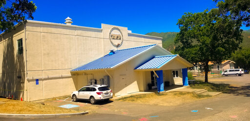 Hopland gym front entrance